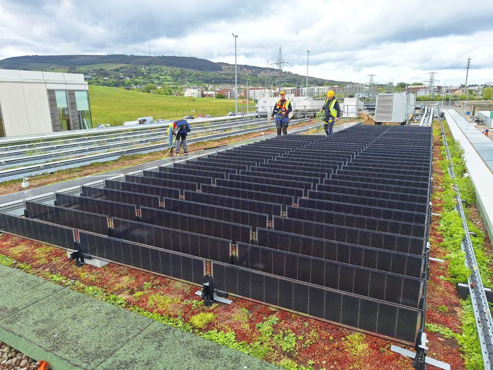 Ballyogan Business Park, Ballyogan, Ireland, with Over Easy Solar units